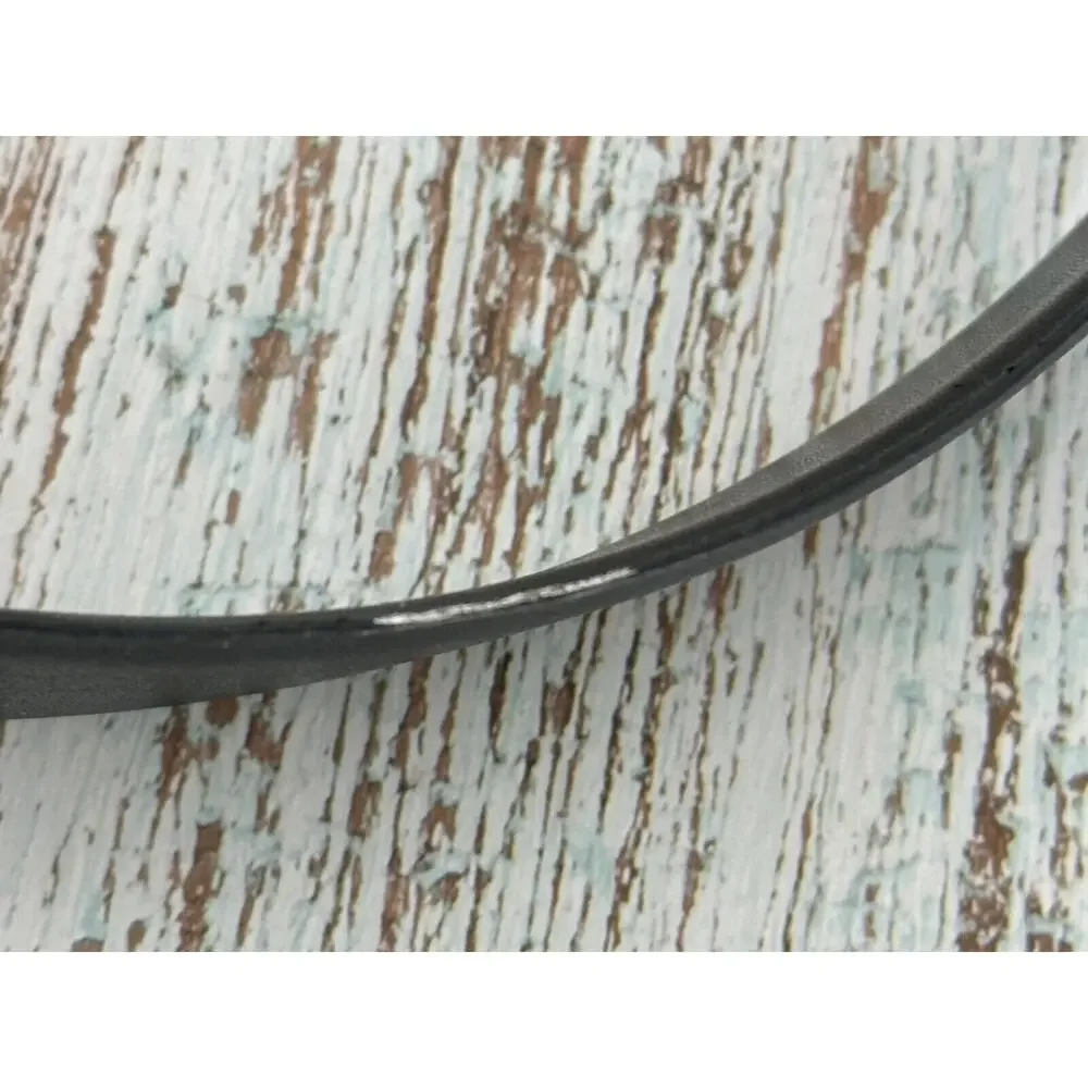 Women's Vintage 1980 Black and Gold Tone‎ Accent Buckle Belt L